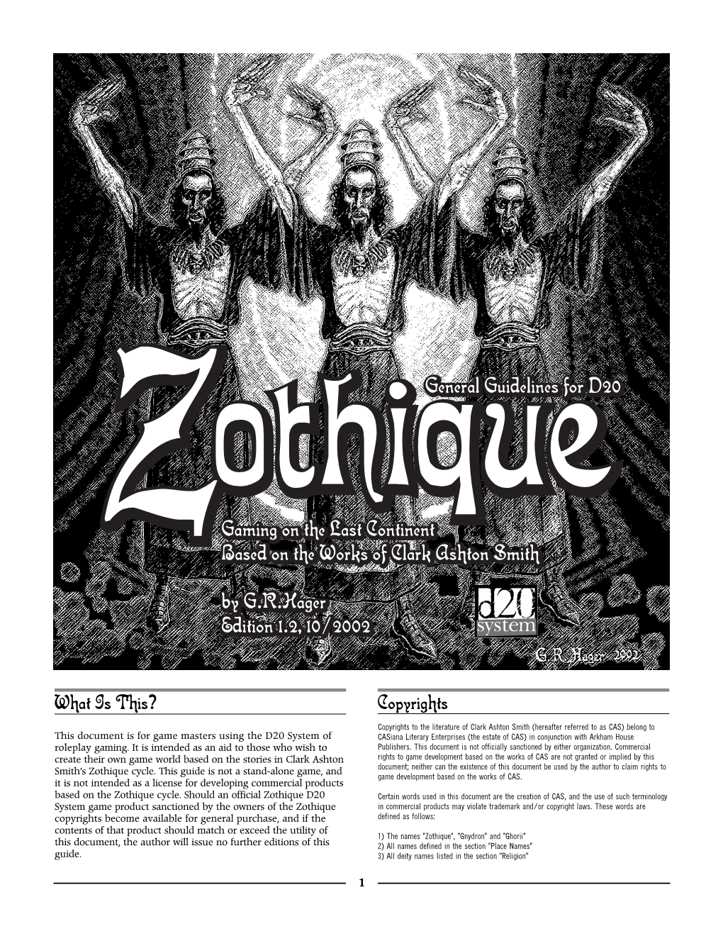 Zothique D20 Guide