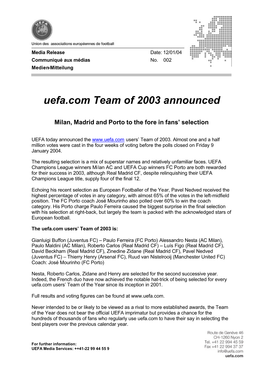 N002-12-01-04-Uefa.Com Team of 2003