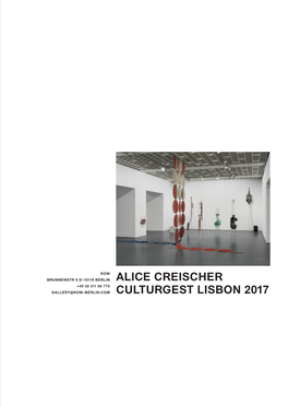 Alice Creischer Culturgest Lisbon 2017