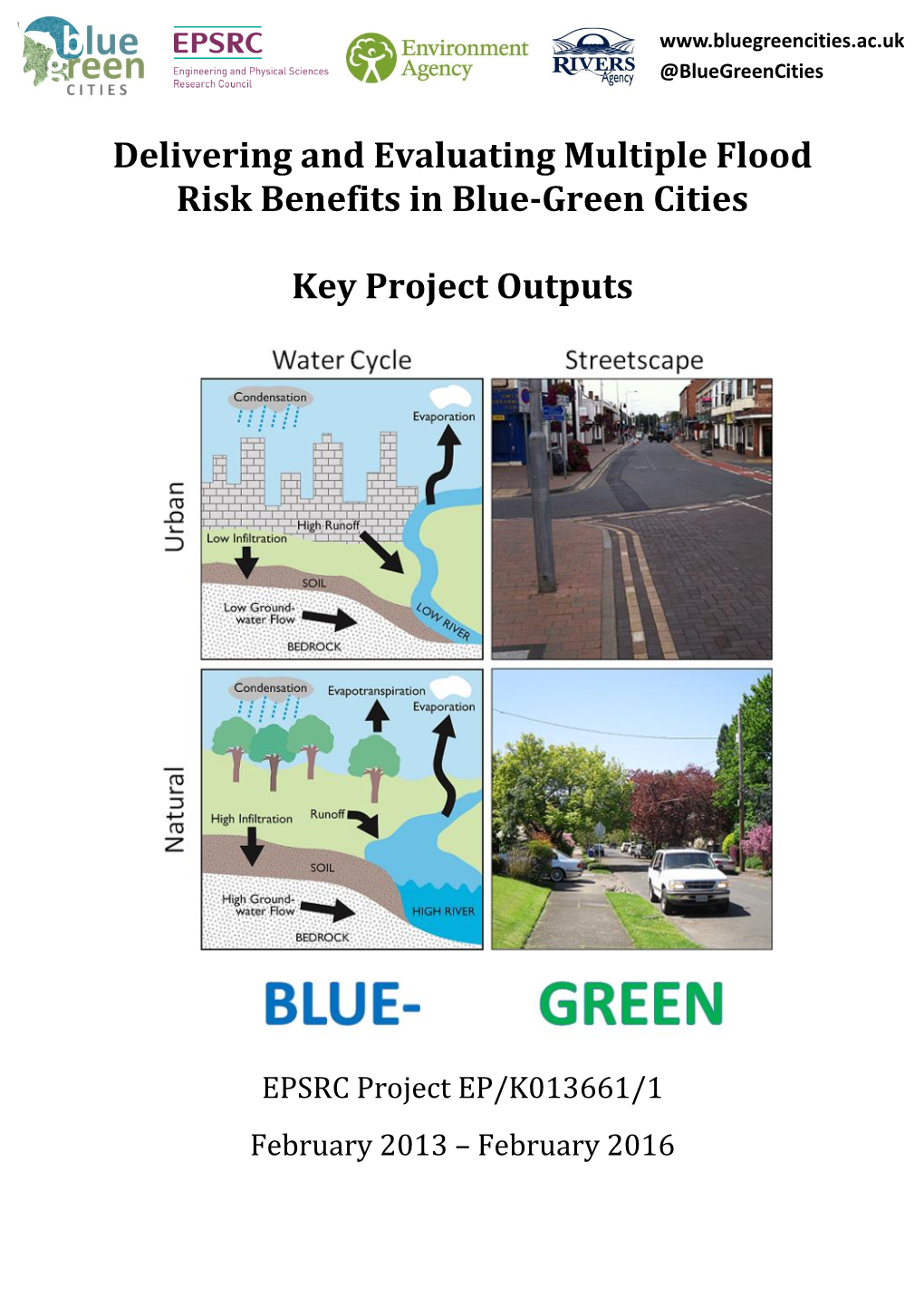 Blue-Green Cities Key Project Outputs