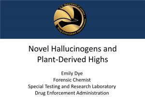 Novel Hallucinogens and Plant-Derived Highs