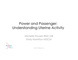 Understanding Uterine Activity