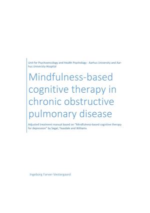 Mindfulness-Based Cognitive Therapy in Chronic Obstructive Pulmonary Disease
