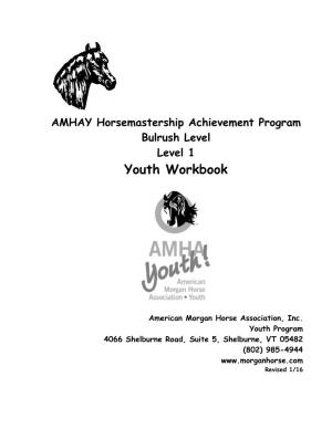 Morgan Horse Bulrush Youth Workbook
