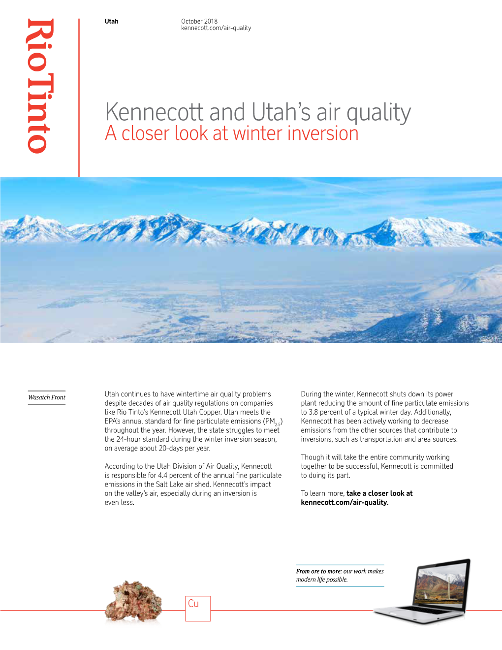 Kennecott and Utah's Air Quality