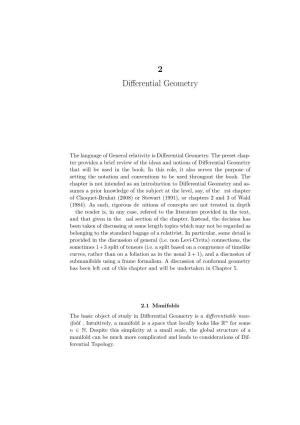 2 Differential Geometry