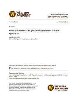 Audio Software (VST Plugin) Development with Practical Application