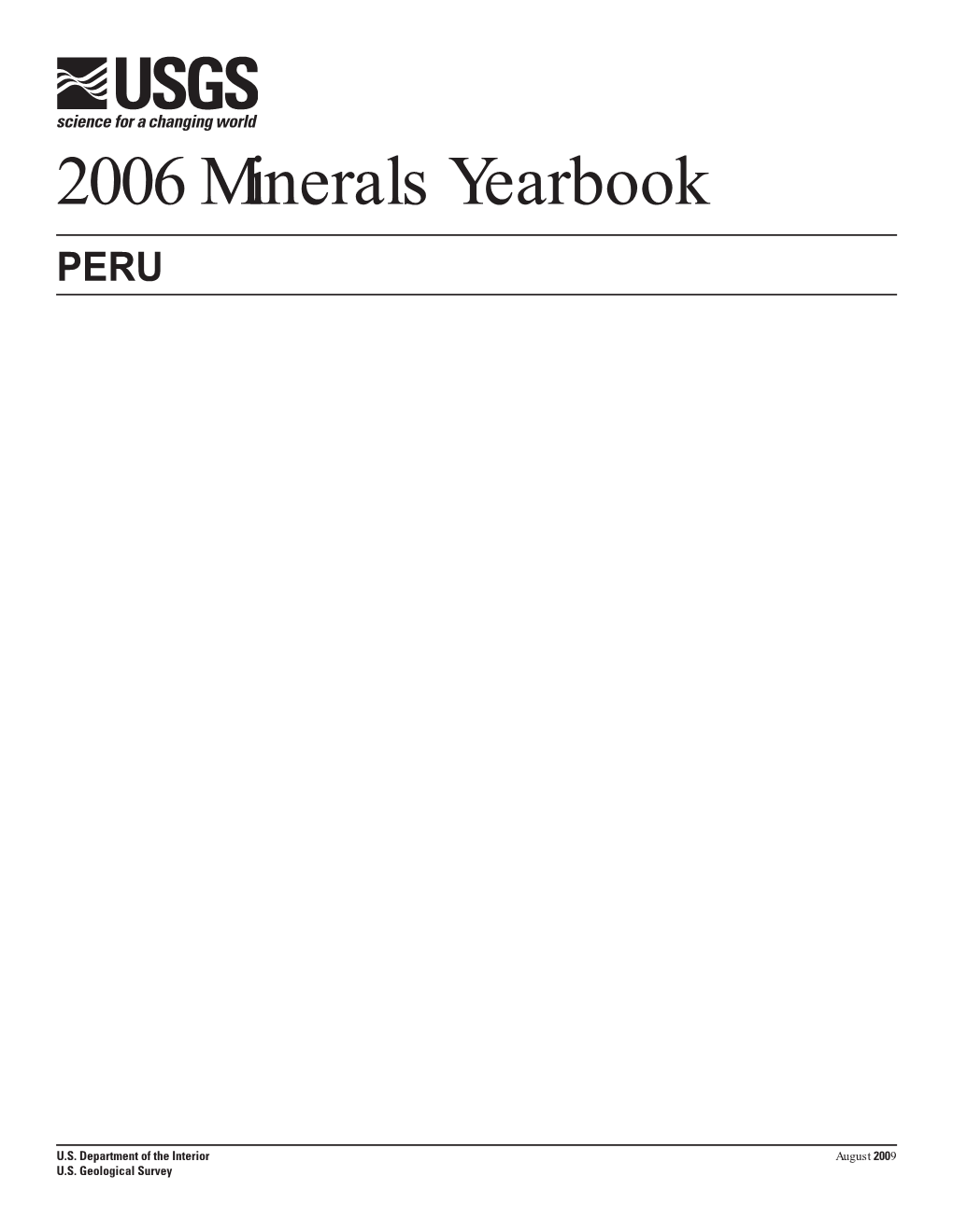 The Mineral Industry of Peru in 2006