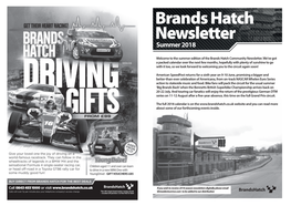 Brands Hatch Newsletter Summer 2018
