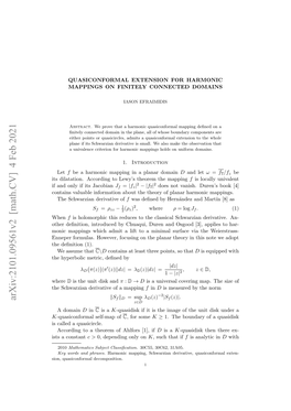 Arxiv:2101.09561V2 [Math.CV] 4 Feb 2021