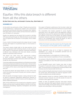 Equifax: Why This Data Breach Is Different from All the Others by Shari Claire Lewis, Esq., and Amanda R