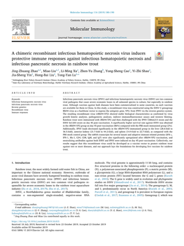 A Chimeric Recombinant Infectious Hematopoietic Necrosis Virus