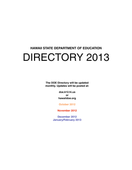 Directory 2013