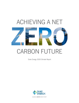 Duke Energy 2020 Climate Report Contents