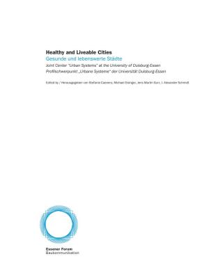 Healthy and Liveable Cities Gesunde Und Lebenswerte Städte