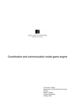 Communication Inside Game Engine