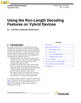 AN4672, Using the Run-Length Decoding Features on Vybrid Devices