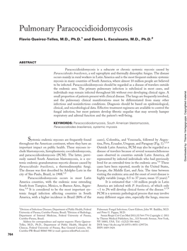 Article Pulmonary Paracoccidioidomycosis