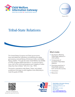Tribal-State Relations