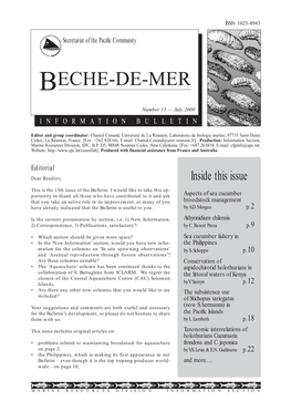 SPC Beche-De-Mer Information Bulletin