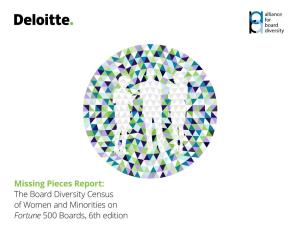 Missing Pieces Report: the Board Diversity Census of Women And