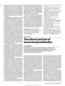 The Advent and Rise of Monoclonal Antibodies