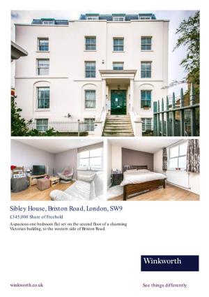 Sibley House, Brixton Road, London