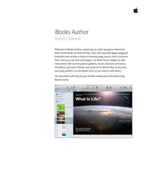 Ibooks Author Getting Started