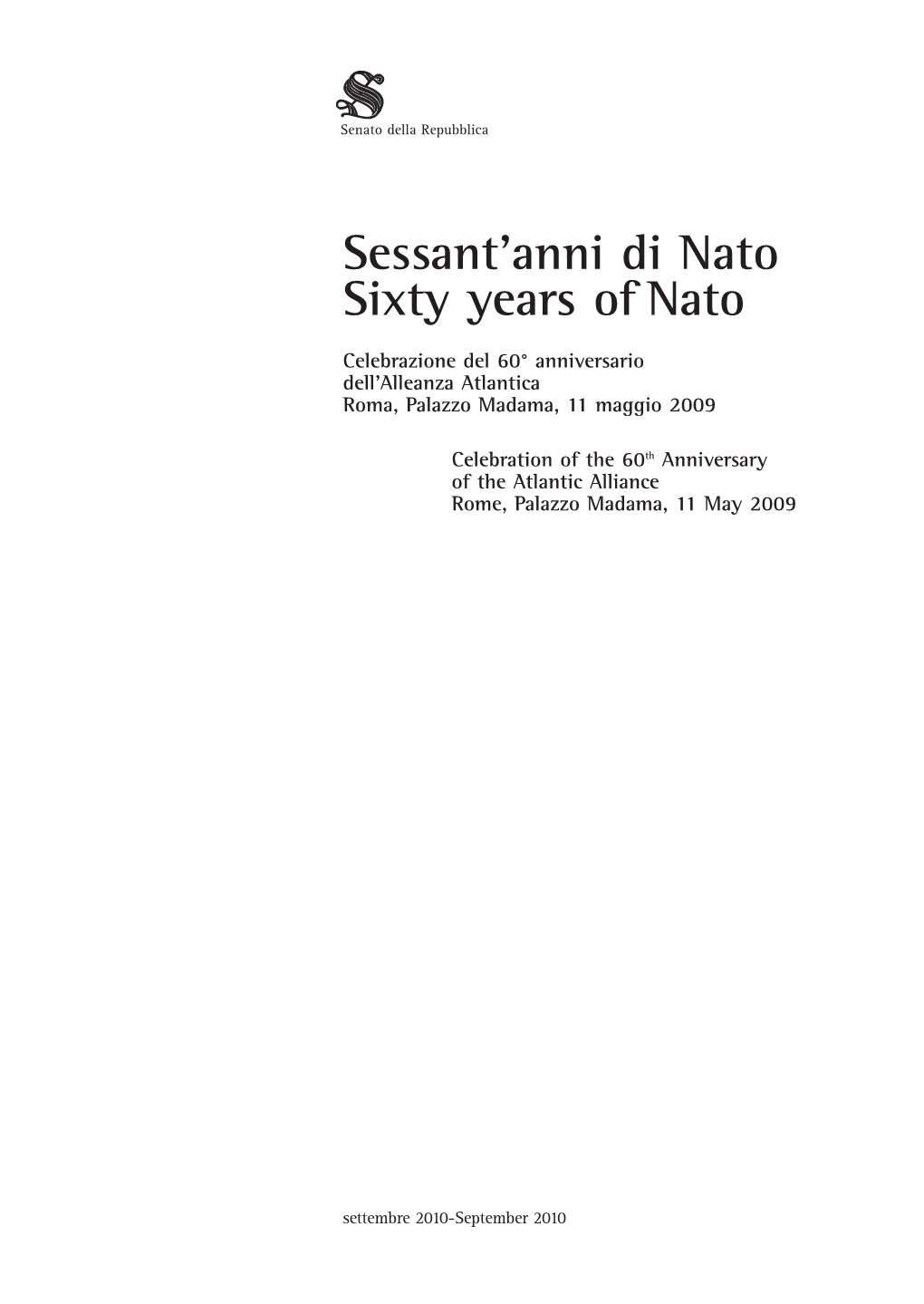 Sessant'anni Di Nato Sixty Years of Nato