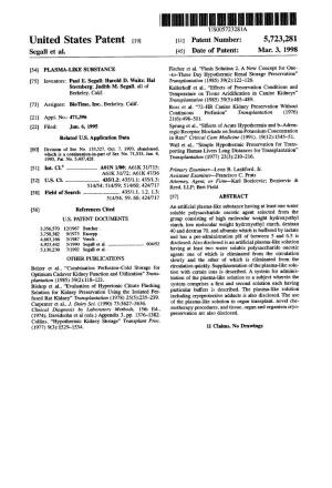 United States Patent (19) 11 Patent Number: 5,723,281 Segall Et Al
