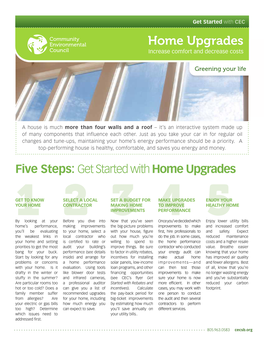 Home Upgrades Increase Comfort and Decrease Costs