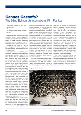 The 62Nd Edinburgh International Film Festival