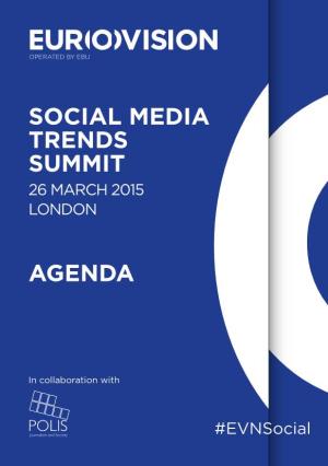 Social Media Trends Summit Agenda