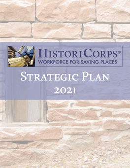 Strategic Plan 2021 Table of Contents
