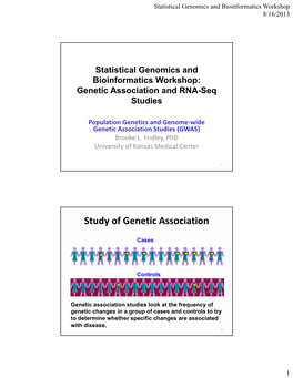 Study of Genetic Association