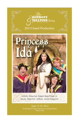 2013 Princess Ida Playbill.Pdf