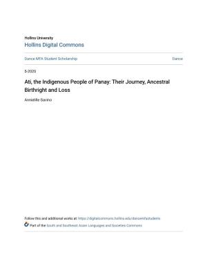 Ati, the Indigenous People of Panay: Their Journey, Ancestral Birthright and Loss