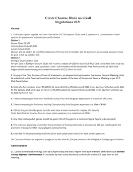Coiste Chontae Dhún Na Ngall Regulations 2021 (July Draft)