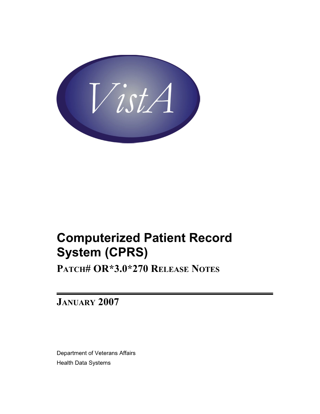 Computerized Patient Record System (CPRS)