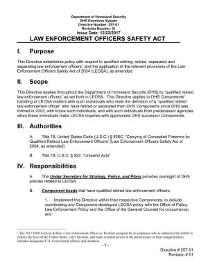 Law Enforcement Officers Safety Act