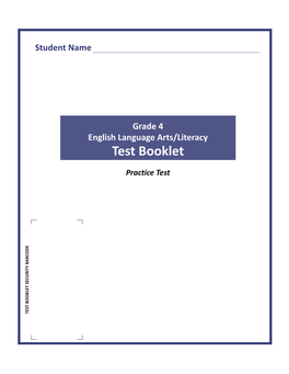 Paper-Based Practice Test Booklet
