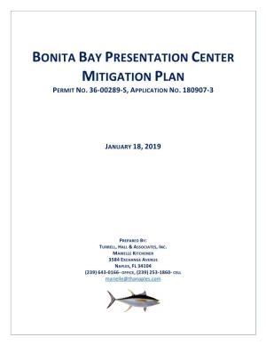 Bonita Bay Presentation Center Mitigation Plan Permit No