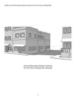 Central Business District Overlay for the City of Rossville, Georgia