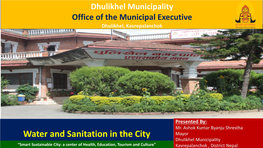 Water and Sanitation in the City
