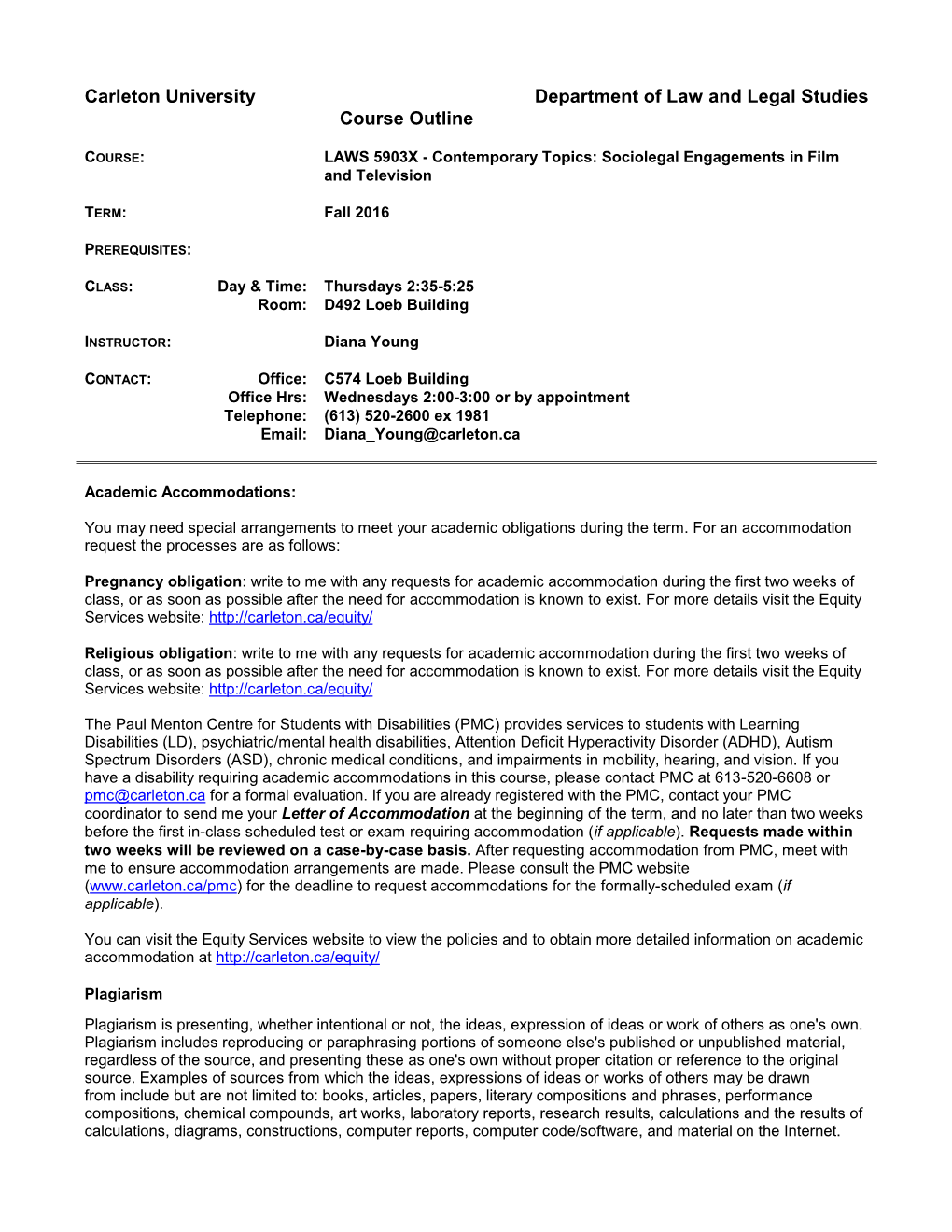 Contemporary Topics in Legal Studies: Socio-Legal Engagements in Film