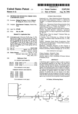 |||||III USOO5547541A United States Patent (19) 11) Patent Number: 5,547,541 Hansen Et Al