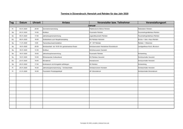 Terminübersicht Für Düversbruch, Hemsloh Und Rehden