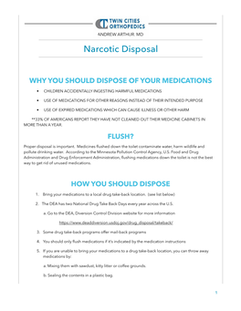 Narcotic Disposal