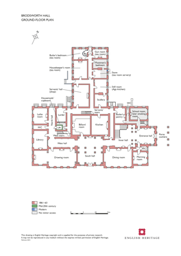 Brodsworth Hall Ground-Floor Plan