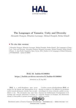 The Languages of Vanuatu: Unity and Diversity Alexandre François, Sébastien Lacrampe, Michael Franjieh, Stefan Schnell